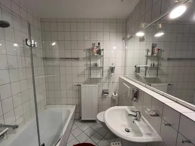 Ein Badezimmer in der Unterkunft Ferienwohnung KaLü 1