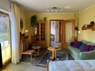 Ein Sitzbereich in der Unterkunft Ferienwohnung KaLü 1