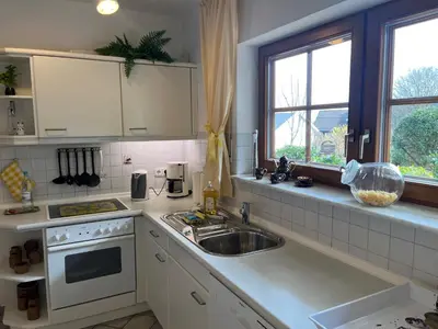 Küche/Küchenzeile in der Unterkunft Ferienwohnung KaLü 1