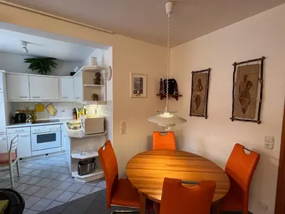 Küche/Küchenzeile in der Unterkunft Ferienwohnung KaLü 2