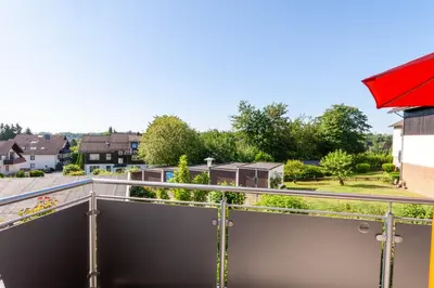 Ein Balkon oder eine Terrasse in der Unterkunft Ferienwohnung KaLü 3