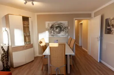 Ein Sitzbereich in der Unterkunft Ferienwohnung Mondschein in der Villa Harzer Flair
