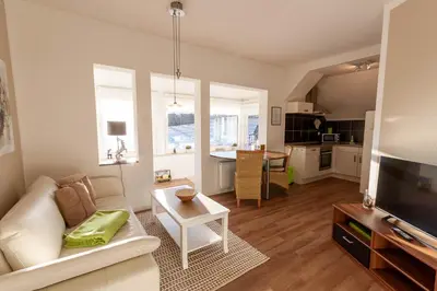 TV/Unterhaltungsangebot in der Unterkunft Ferienwohnung Sonnenschein in der Villa Harzer Flair