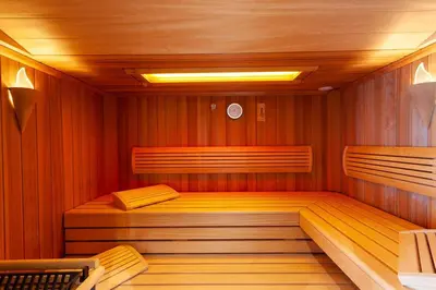 Grundriss der Unterkunft Ferienwohnung Kühl 3 mit Balkon, Sauna und Fitnessraum