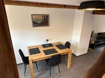Ein Sitzbereich in der Unterkunft Ferienhaus 