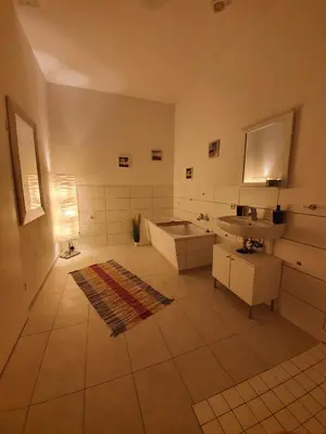 Ein Badezimmer in der Unterkunft Fewo's am Itschensteg