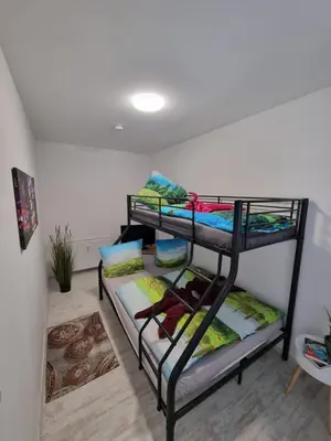 Ein Bett oder Betten in einem Zimmer der Unterkunft Fewo's am Itschensteg