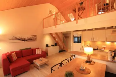 Grundriss der Unterkunft Unsere Ferienwohnung - Loft-Maisonette mit Balkon