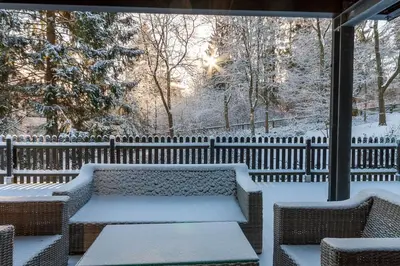 Ferienwohnung Kuschelhexe mit großer Terrasse im Winter