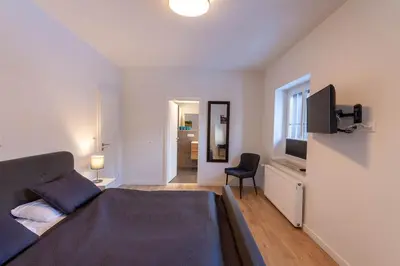 TV/Unterhaltungsangebot in der Unterkunft Ferienwohnung Hexenglück mit Balkon