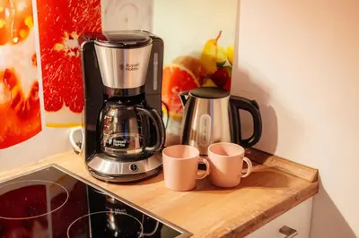Kaffee-/Teezubehör in der Unterkunft Ferienwohnung Adele