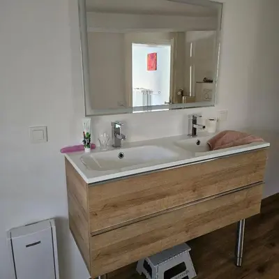 Ein Badezimmer in der Unterkunft Alte Wäscherei