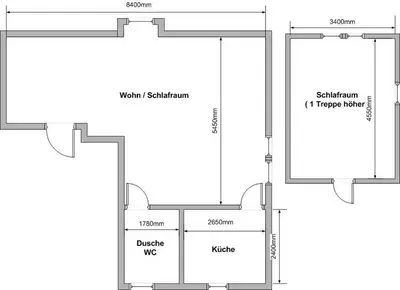 Grundriss der Unterkunft Gästehaus Tröbs