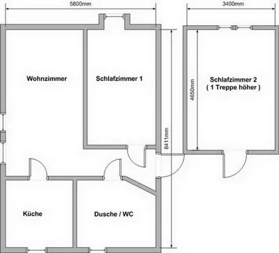 Grundriss der Unterkunft Gästehaus Tröbs