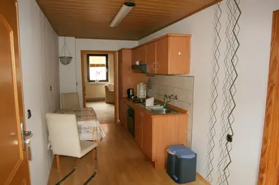 Küche/Küchenzeile in der Unterkunft Gästehaus Tröbs