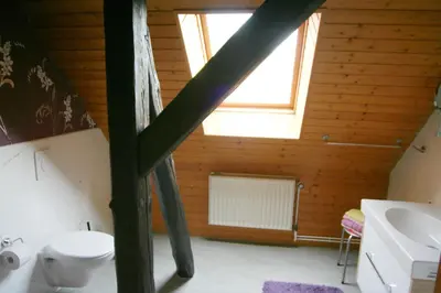 Ein Badezimmer in der Unterkunft Gästehaus Tröbs