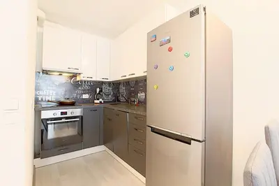 Küche/Küchenzeile in der Unterkunft Apartment Gipfelstürmer im Harz mit Schwimmbad