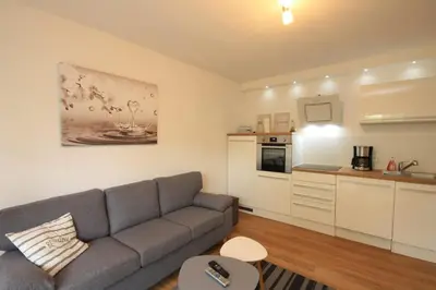 Küche/Küchenzeile in der Unterkunft Ferienwohnung Wurmbergzeit mit Terrasse