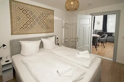 Ein Bett oder Betten in einem Zimmer der Unterkunft THEFIVE60 Apartments