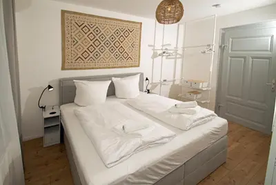Ein Bett oder Betten in einem Zimmer der Unterkunft THEFIVE60 Apartments