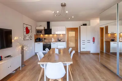 Küche/Küchenzeile in der Unterkunft Schützenchalet Wurmbergblick mit Sauna und Grill