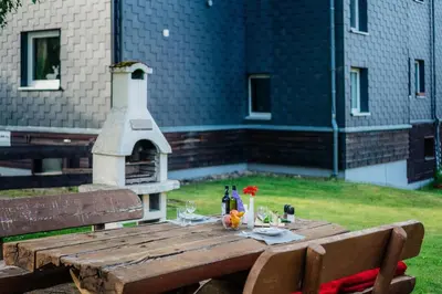 Getränke in der Unterkunft Schützenchalet Junior Suite mit Sauna und Grill