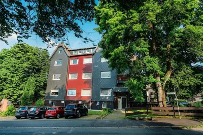 Das Gebäude in dem sich die Ferienwohnung befindet