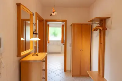 Grundriss der Unterkunft Ferienwohnung Tönjes am Kurpark mit Balkon