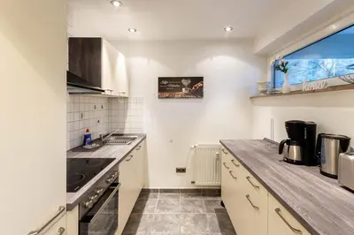 Küche/Küchenzeile in der Unterkunft Ferienwohnung Kruse