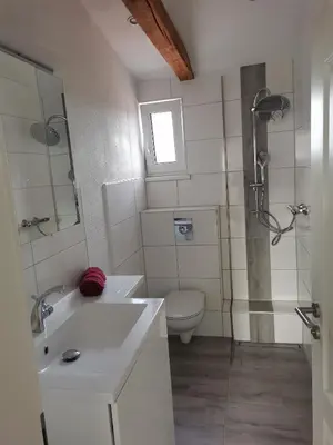 Ein Badezimmer in der Unterkunft Im Harzer Vogelnest Finkennest
