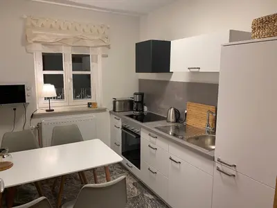 Küche/Küchenzeile in der Unterkunft Urlaubshaus-Braunlage Wohnung 2