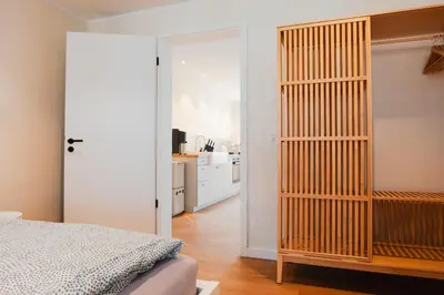 Ein Bett oder Betten in einem Zimmer der Unterkunft Ilsehof Apartment Ruth