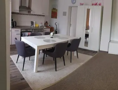 Küche/Küchenzeile in der Unterkunft Kleine Oase bei Nina 2