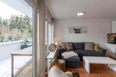 Grundriss der Unterkunft Ferienwohnung Paulsbergwiese mit Balkon