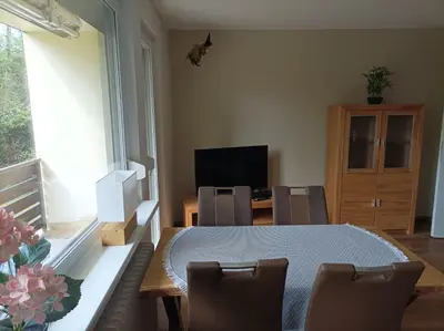 TV/Unterhaltungsangebot in der Unterkunft Blankenburgerstr 8b FeWo Batian am Waldesrand