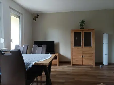 Küche/Küchenzeile in der Unterkunft Blankenburgerstr 8b FeWo Batian am Waldesrand