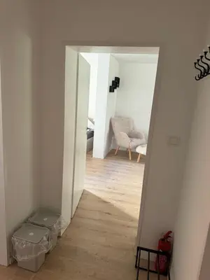 Ein Bett oder Betten in einem Zimmer der Unterkunft FW Neustadt Hunde willkommen