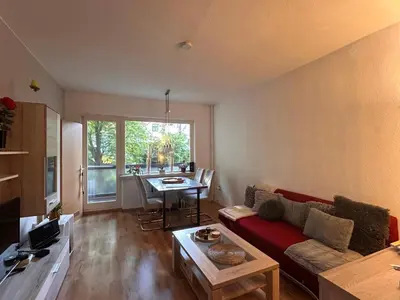 Ein Sitzbereich in der Unterkunft Das GrabenQuartier