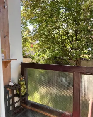 Ein Balkon oder eine Terrasse in der Unterkunft Das GrabenQuartier