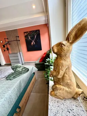 Ein Bett oder Betten in einem Zimmer der Unterkunft Eckstück