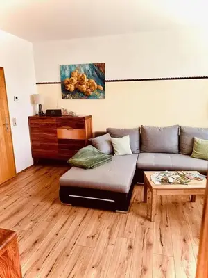 Ein Sitzbereich in der Unterkunft Elegantes Ferienquartier in der Altstadt mit Terrasse, Kamin und E-Bikes für die perfekte Auszeit