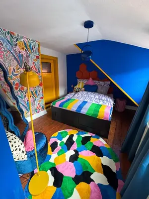 Ein Bett oder Betten in einem Zimmer der Unterkunft Hütte31