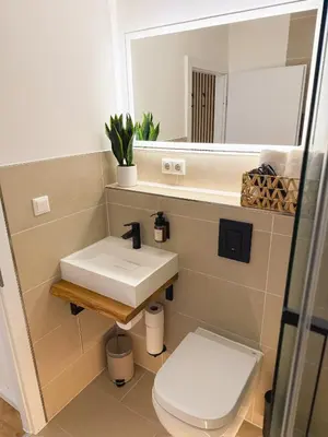 Ein Badezimmer in der Unterkunft Apartment Rehberg 14 OG Panorama Balkon Pool Sauna
