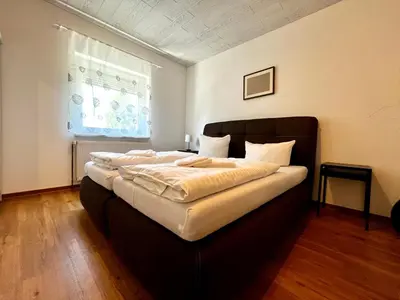 Ein Bett oder Betten in einem Zimmer der Unterkunft Ferienhaus Harzseele