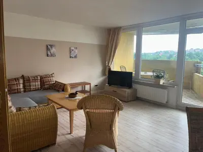 Ein Sitzbereich in der Unterkunft Apartment 519