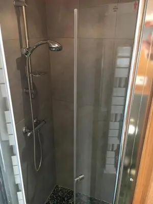 Ein Badezimmer in der Unterkunft Haus Ilsegarten