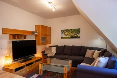 TV/Unterhaltungsangebot in der Unterkunft Ferienwohnung Hexenloft