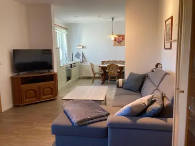 TV/Unterhaltungsangebot in der Unterkunft Ferienwohnung Huyblick