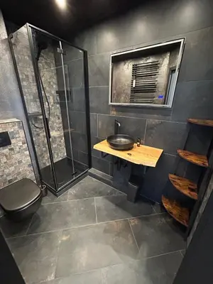 Ein Badezimmer in der Unterkunft Feinwald Highline Altenau