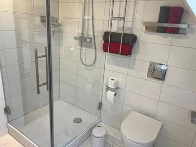 Ein Badezimmer in der Unterkunft Ferienwohnung Glück Auf
